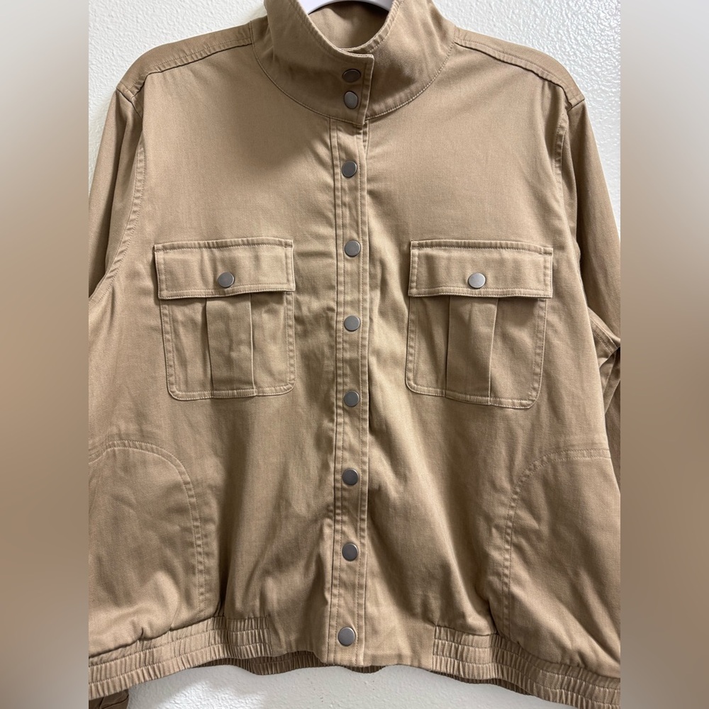 Pendleton Malin Jacket Mock Neck Button Front Poc… - image 5